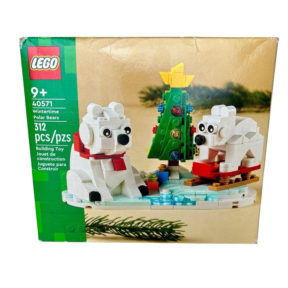 LEGO Wintertime Polar Bears 40571 Christmas Décor Building Kit Gift Tree New Box - Picture 1 of 8